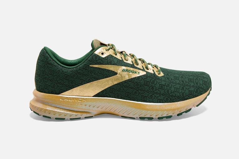 Brooks Launch 7 Men's Road Running Shoes - Green (51632-HJOX)